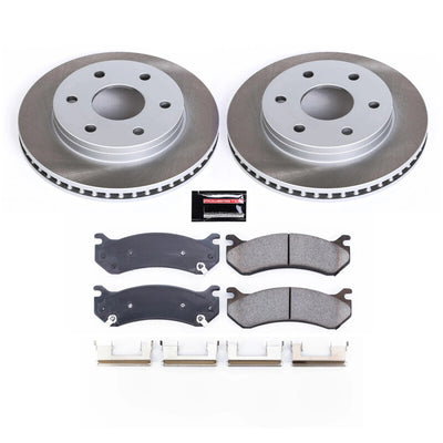 Power Stop 03-06 Cadillac Escalade Front and Rear Semi-Coated Rotor Kit