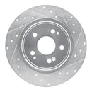 R1 17-20 Acura MDX Front & Rear Drilled & Slotted Silver Brake Rotor Set