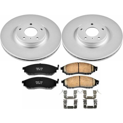 Power Stop 2009 Nissan 370Z Front and Rear Z17 Coated Brake Kit