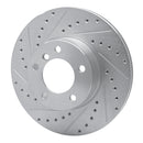 R1 07-21 BMW 228I xDrive Front Left Drilled & Slotted Silver Brake Rotor
