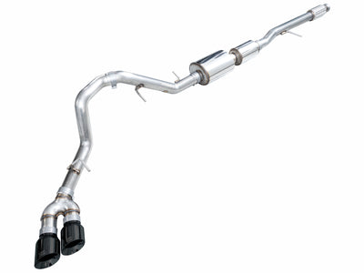 AWE Tuning 2021+ GMC Suburban/Yukon XL 5.3L 0FG Side Exit Catback Exhaust - Diamond Black Tips