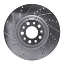 R1 17-25 Alfa Romeo Stelvio Front Drill & Slot Silver Rotors