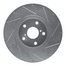 R1 93-98 Toyota Supra Front & Rear Drilled & Slotted Silver Brake Rotor Set