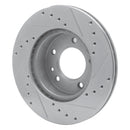 R1 86-91 Mazda RX-7 Front & Rear Drilled & Slotted Silver Brake Rotor Set