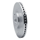 R1 20-25 Hyundai Palisade Front Left Drilled & Slotted Silver Brake Rotor