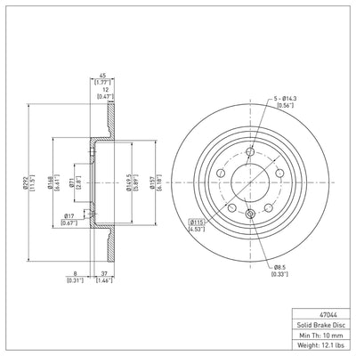 DFC 14-19 Buick Cascada Front & Rear Geospec Rotors