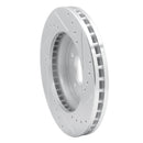 R1 01-07 Buick Rendezvous Front Left Drilled & Slotted Silver Brake Rotor