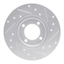 R1 70-79 Toyota Carina Front Left Drilled & Slotted Silver Brake Rotor
