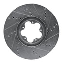 R1 14-19 Ford Transit (Mexico) Front Left Drilled & Slotted Silver Brake Rotor