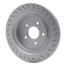 DFC 06-13 Cadillac XLR Rear Drilled Hi-Carbon Alloy Geomet Coated Rotor