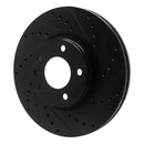 R1 97-01 Cadillac CATERA Front Right Drilled & Slotted Black Brake Rotor