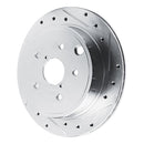 R1 22-24 Subaru WRX Front & Rear Drilled & Slotted Silver Brake Rotor Set