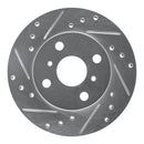 R1 90-91 Toyota Celica Front Left Drilled & Slotted Silver Brake Rotor