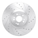R1 20-25 Mercedes-Benz GLE350 Front & Rear Drilled & Slotted Silver Brake Rotor Set