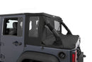 Bestop 07-18 Jeep Wrangler JK 4-Door Halftop Conversion Kit (Premium Black Twill)