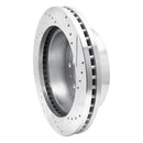 R1 11-25 Chevrolet Silverado 3500 HD Front Drilled & Slotted Silver Brake Rotor Set