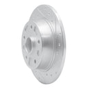 R1 88-92 Ford Probe Rear Right Drilled & Slotted Silver Brake Rotor