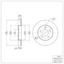 DFC 92-05 Buick Park Avenue Rear GeoSPEC Coated Rotor