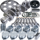 Eagle Chevy 350 1Pc 3.750in Crank 5.700in I-Beam Rod 4.040in Pistons 153 Tooth FP Balanced Assembly