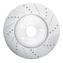 R1 01-06 Lexus LS430 Front Drilled & Slotted Silver Brake Rotor Set