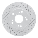 R1 02-15 Acura Rsx Front Right Drilled & Slotted Geo-Carbon Rotor