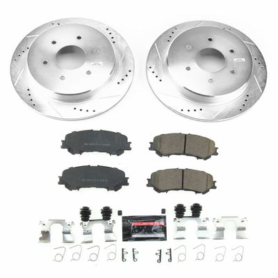 Power Stop 17-18 Nissan Titan Front & Rear Z23 Evolution Sport Brake Kit
