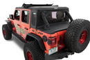 Bestop 18-26 Jeep Wrangler JL 2-Door Halftop Soft Top (Premium Black Twill)
