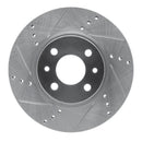 R1 09-19 Dodge Vision (Mexico) Front Left Drilled & Slotted Silver Brake Rotor