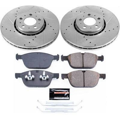 Power Stop 03-14 Volvo XC90 Front & Rear Z23 Evolution Sport Brake Kit