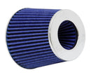 K&N Universal Chrome Filter Multi Lin gual 6in Od B X 5.5in H W/4in 3-1/2in 3in Dia Flg in v Top