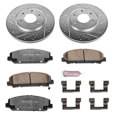 Power Stop 08-10 Nissan Titan Front and Rear Z36 Truck & Tow Kit w/Cals