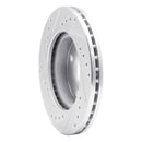R1 90-01 Ford Escort Front Left Drilled & Slotted Silver Brake Rotor
