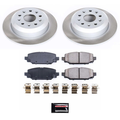 Power Stop 18-22 Jeep Wrangler Front and Rear Semi-Coated Rotor Kit