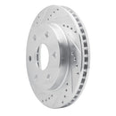 R1 99-08 Cadillac Escalade ESV Front Left Drilled & Slotted Silver Brake Rotor