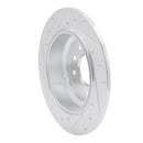 R1 91-99 Acura Legend Rear Right Drilled & Slotted Silver Brake Rotor