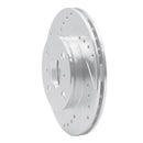 R1 91-99 Toyota Tercel Front Drilled & Slotted Silver Brake Rotor Set