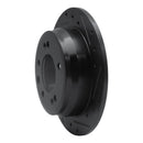 R1 09-16 Hyundai Tucson Rear Right Drilled & Slotted Black Brake Rotor