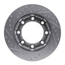 R1 1971-91 Jeep J20 Front Drill & Slot Silver Rotors
