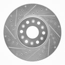 R1 17-25 Buick Enclave Front & Rear Drilled & Slotted Silver Brake Rotor Set
