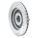 R1 1991-1996 Buick Roadmaster Front Right Drilled & Slotted Silver Brake Rotor