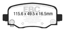 EBC S3 Brake Pad and Rotor Kit