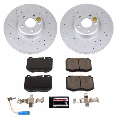 Power Stop 2018 Mercedes-Benz C350e Front & Rear Z23 Evolution Sport Coated Brake Kit