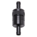 Edelbrock Fuel Filter Aluminum 3In X 01/ 1/8In 3/8In Inlet/Outlet Black
