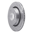 R1 99-06 BMW 323i Rear Drilled & Slotted Silver Brake Rotor Set