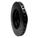 R1 05-06 Pontiac GTO Front Left Drilled & Slotted Black Brake Rotor