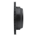 R1 92-04 Acura SLX Rear Right Drilled & Slotted Black Brake Rotor