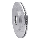 R1 07-24 Infiniti QX56 Front Right Drilled & Slotted Silver Brake Rotor