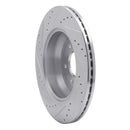 R1 18-20 Genesis G80 Front & Rear Drilled & Slotted Silver Brake Rotor Set