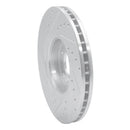 R1 03-11 Cadillac BLS (Mexico) Front Right Drilled & Slotted Silver Brake Rotor