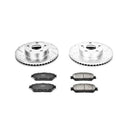 Power Stop 05-15 Toyota Tacoma Front Z23 Evolution Sport Brake Kit w/Calipers